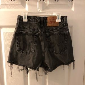 Levi distressed denim short